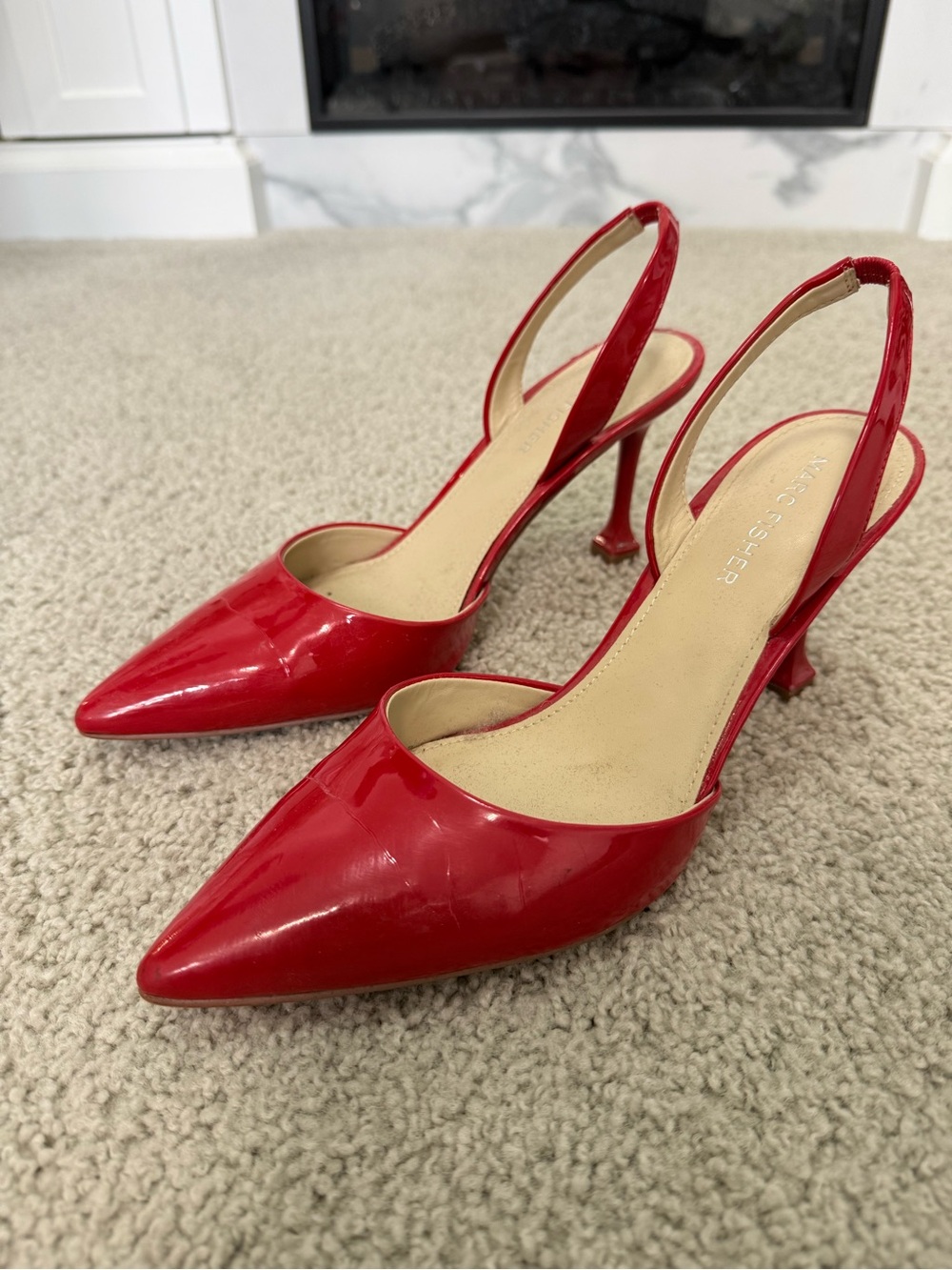 Marc Fisher Women's Hadya Red Heels - Size 8